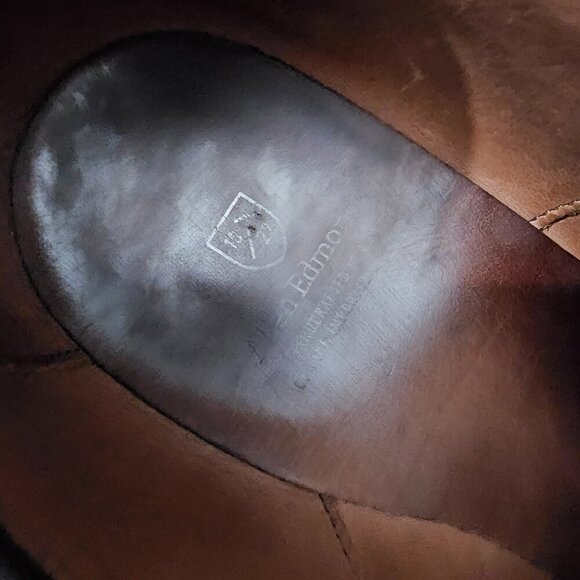 Allen Edmonds Strand Cap-toe Oxford Brown Calfskin Dress Shoe With Dust Bags